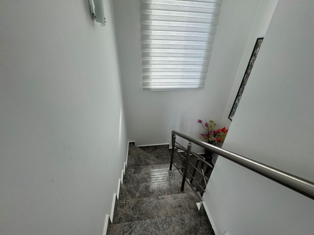 3+1, 160 m2 Terrace, Fully Furnished, Taxes Paid, Semi-Detached Villa for Sale in Gönyeli, Nicosia