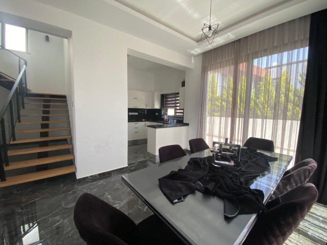 3+1 Ultra Luxury Villa with Garden for Rent in Hamitköy Anıttepe, Offering a Stylish, Modern and Elite Life