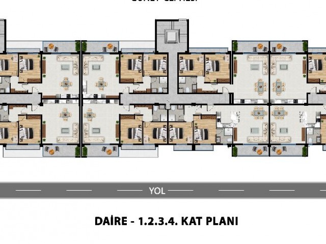 2+1 Flats for Sale in the Most Prestigious Area of Küçük Kaymaklı.