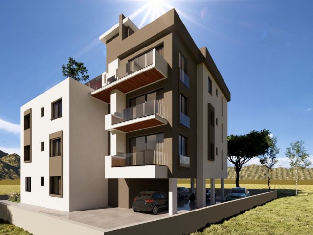 2+1, 85 m² große Wohnungen und Penthäuser zum Verkauf in Gönyeli in der Projektphase, Preise ab 85.0000 stg