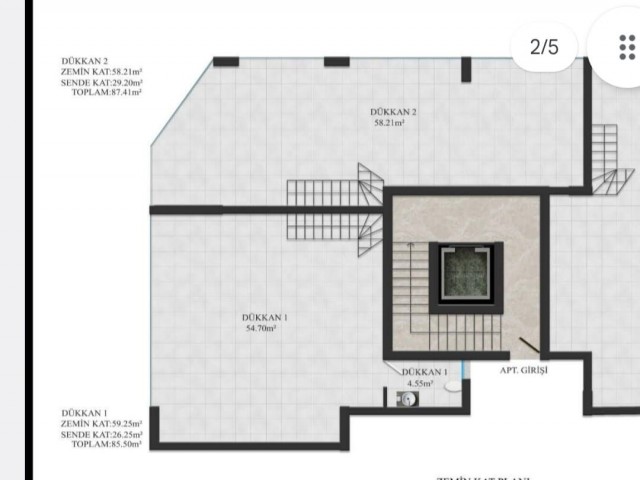 Sende-Geschäfte zum Verkauf mit Einführungspreisen von 85 m2 im Kyrenia Center