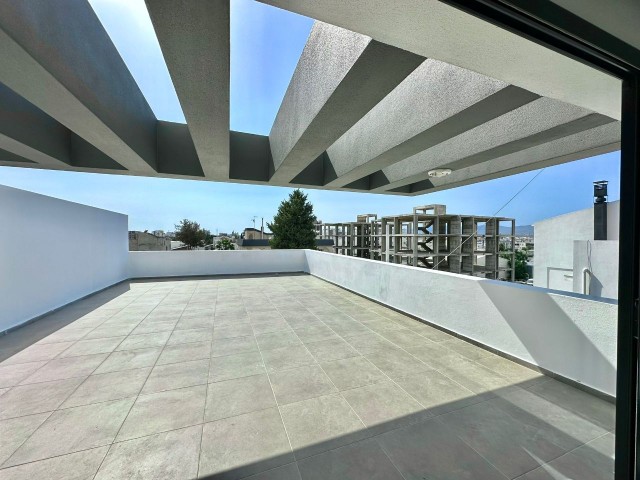2+1 Penthouse-Wohnungen zur Miete in Nikosia Küçük Kaymaklı, 85 m² inklusive kostenloser Nutzung des Fitnessstudios, exklusiv für Mieter