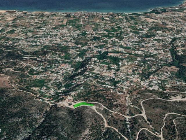 Lapta Başpınar’da Satılık 2564m2 Dağ ve Deniz Manzaralı Arsa