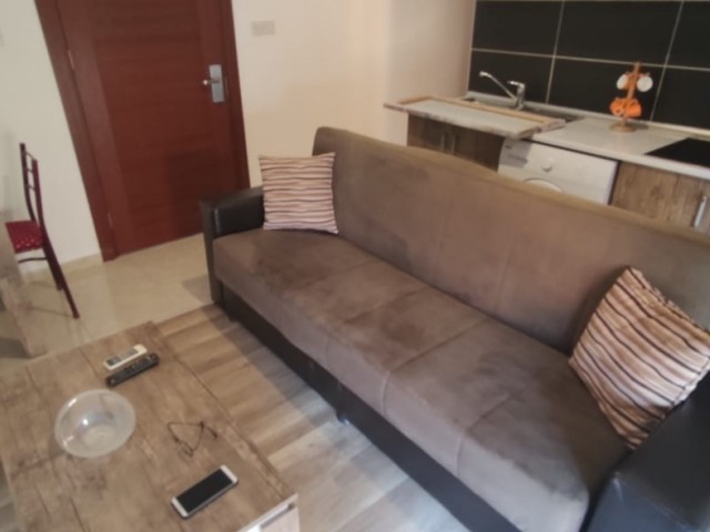 1 + 1 apartment for rent 10 minutes walking distance to Daü in Famagusta water internet dues weekly room cleaning included in the price with campaign prices for the summer ayırtın‼️