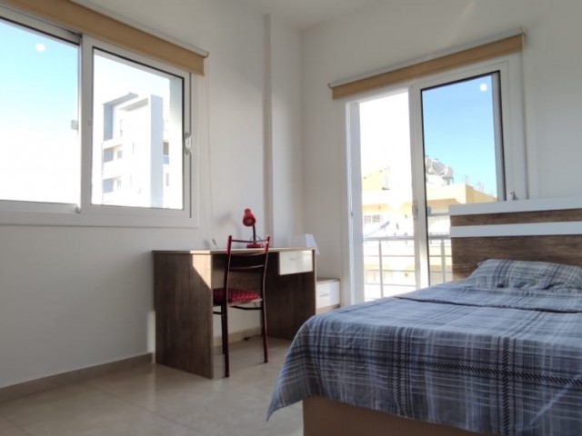 1 + 1 apartment for rent 10 minutes walking distance to Daü in Famagusta water internet dues weekly room cleaning included in the price with campaign prices for the summer ayırtın‼️