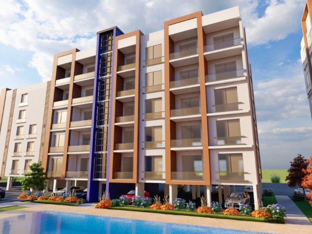 Brand new 1+1 flat delivered after 15 months in a secure site with pool in Famagusta Çanakkale region ❕ Call us before you miss the latest opportunities with 35% down payment and interest-free easy payment plan until delivery❕