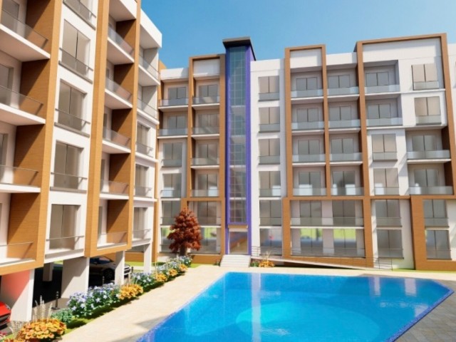 Brand new 1+1 flat delivered after 15 months in a secure site with pool in Famagusta Çanakkale region ❕ Call us before you miss the latest opportunities with 35% down payment and interest-free easy payment plan until delivery❕