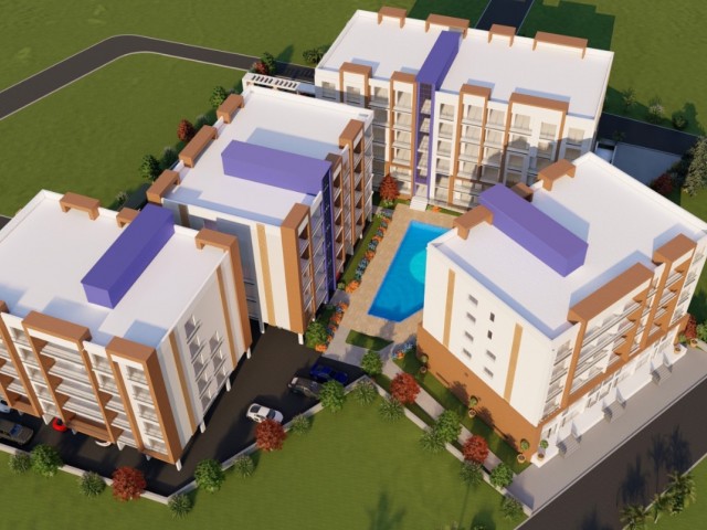 90 m2 spacious 2+1 Loft apartments in a complex with a pool in Famagusta Çanakkale region ❕❕