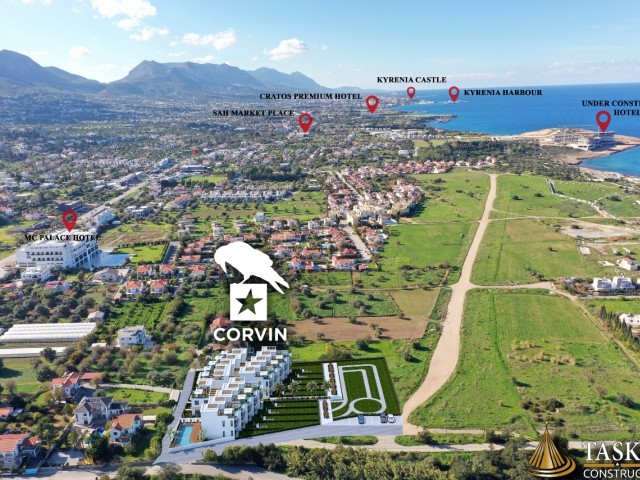 In Catalkoy Kyrenia mit ununterbrochenem, herrlichem Meerblick, in Gehweite zum Meer!