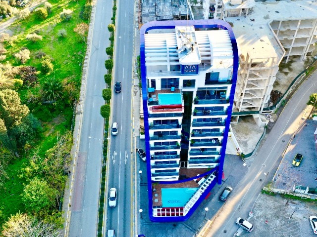 Möblierte Wohnung zur Miete im prestigeträchtigen ATA Tower im Kyrenia Center!!