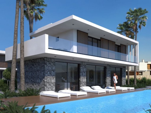 Mağusa - Yeni Boğaziçi'nde Yepyeni Özel Tasarımlı Lüks Havuzlu Son 4 Villa