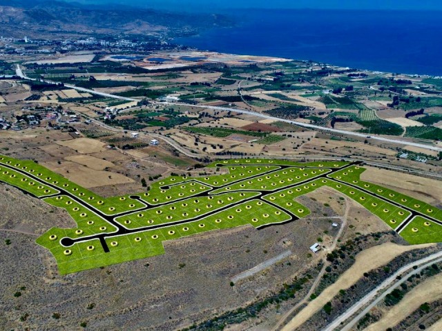 In Lefke,wo sich grün und blau Treffen, beginnen 25,000 bis 550-1, 120m2 Grundstücke zu Preisen! ** 