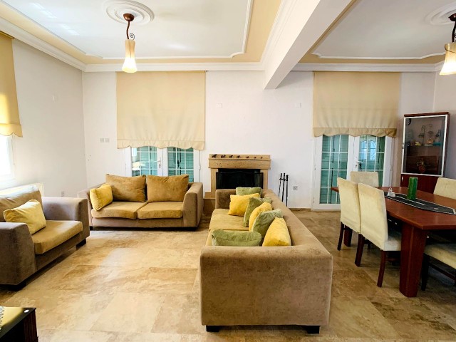 Luxurious Fully Furnished Corner  VILLA (with Fireplace & Central Heating System) FOR RENT in NICOSIA-HAMİTKOY!