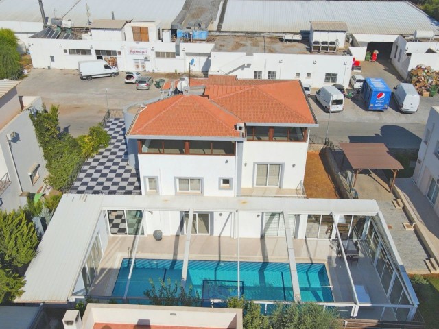 A Perfect Villa Offering Luxury and Comfort With an Outdoor-Indoor Pool in the Most Valuable Location of Güzelyurt Merkezi! ** 