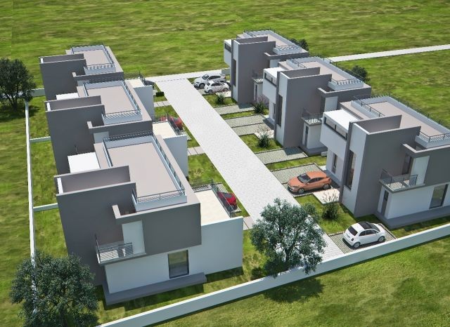 Modern architectural duplex villas with fully detached gardens intertwined with nature in Kyrenia-Bosphorus (* 25,000 GBP Down Payment, Balance Delivery) ** 