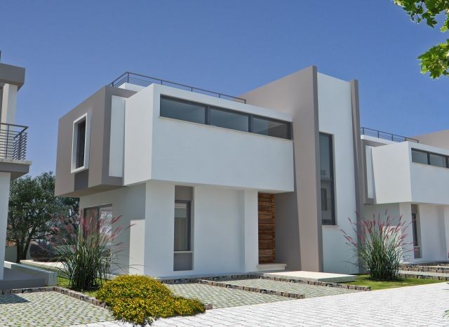 Modern architectural duplex villas with fully detached gardens intertwined with nature in Kyrenia-Bosphorus (* 25,000 GBP Down Payment, Balance Delivery) ** 