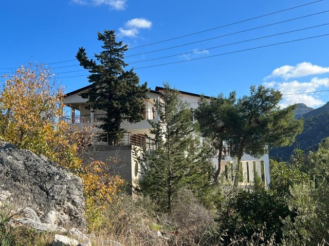 VILLA FOR SALE IN GIRNE-BOGAZ, WITHIN 6 DECORATIONS OF LAND, ON THE MOUNTAIN Slope