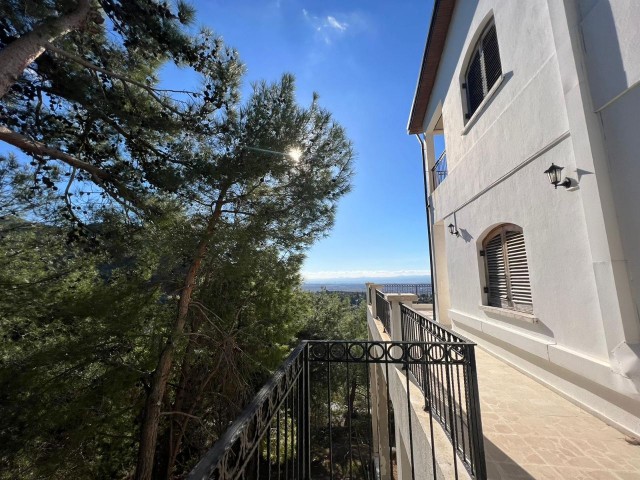 VILLA FOR SALE IN GIRNE-BOGAZ, WITHIN 6 DECORATIONS OF LAND, ON THE MOUNTAIN Slope