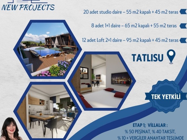 Unsere 2+1, 3+1 Villen mit privaten Pools in der Region Tatlısu stehen zum Verkauf!!!