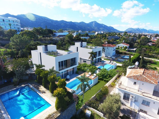 Unsere 4+1 Villen mit Meer- und Bergblick in der Region Girne Çatalköy stehen zum Verkauf!