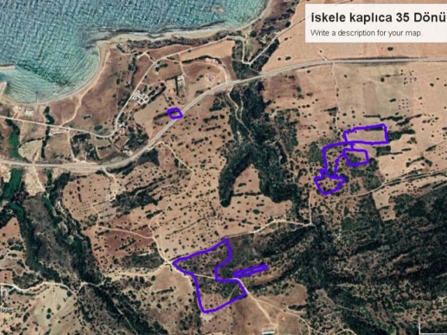 LAND FOR SALE, iskele kaplıca ,35 Dönüm 