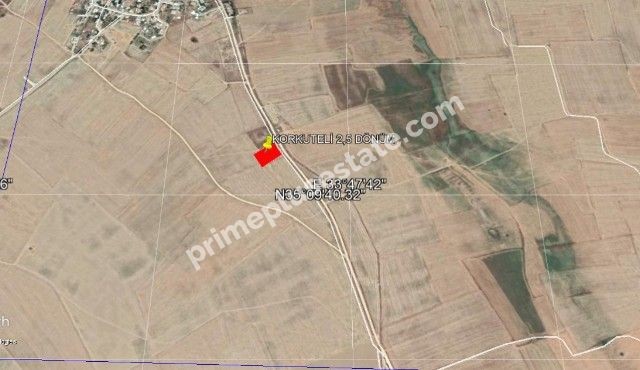 2.5 ACRES OF FIELD FOR SALE, KORKUTELI ,TOTAL 25000 STG ** 