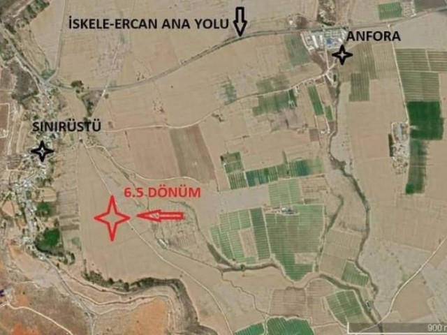 Satılık Tarla İskele Sınır Üstü 3875.40 metre 2