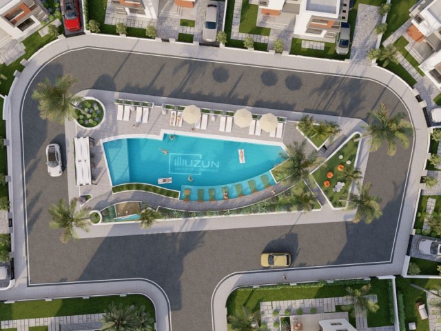 238,500£ 79m2 luxury 2+1 villa under construction next to the industry in the İskele Gardens area ** 