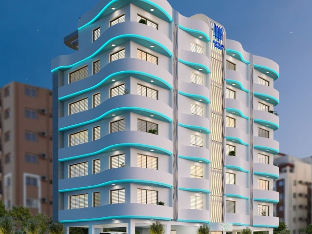 Iskele long beach 2+1 luxury flats for sale are 200m2 away from the sea and a 2-minute walk away, with prices starting from £93.900 ** 