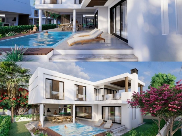 3+1 DUBLEX VILLA WITH POOL IN YENIBOGAZI, DELIVERED IN THE PROJECT PHASE, 35% CONTRACTED IN DECEMBER 2023, 35% TURN-KEY DELIVERY 30% REMAINING DURING 12 MONTHS ** 