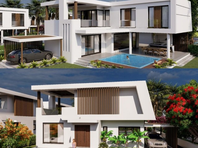 3+1 DUBLEX VILLA WITH POOL IN YENIBOGAZI, DELIVERED IN THE PROJECT PHASE, 35% CONTRACTED IN DECEMBER 2023, 35% TURN-KEY DELIVERY 30% REMAINING DURING 12 MONTHS ** 