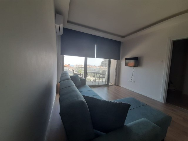 Famagusta Iskele long beach Weekly 1+1 rental house Per day 55€ And commission 55€ 3 floor elevator car park Sea wiev For family In the room no a.c