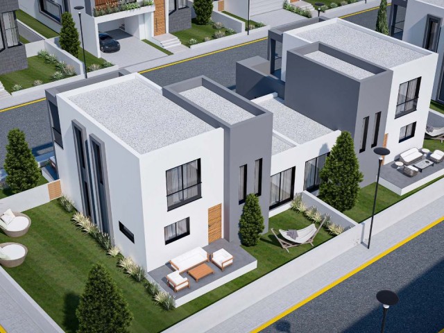 Yenıbogazıcınde  ikiz villa 2+1  145.000 Stg Havuzlu 165.000 Stg  Teslim tarihi Mart 2026 %35 ön peşinat geriye kalan 48 ay vade