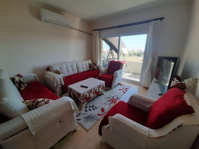 2+1 fully furnished flat for sale in a site with a pool in Yeniboğazi, 78,000 STG equivalent INVESTMENT OPPORTUNITY 80 SQUARE METERS ON THE 3RD FLOOR.