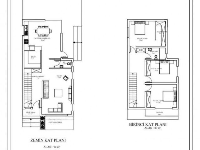 2+1 FLATS FOR SALE IN TUZLA REGION DELIVERY 2026 30% REMAINING PAYMENT IN HAND 85 SQUARE METERS 2 STOREY BUILDINGS 80,000 STG SALES PRICE