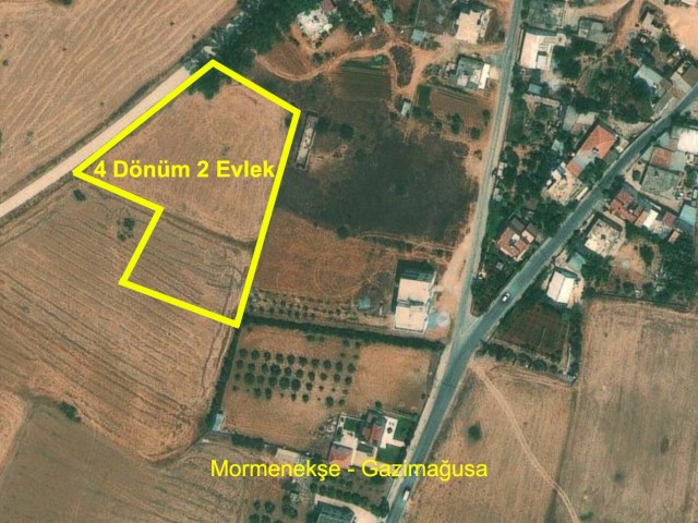 4 Acres of 2 Evlek Fields for Sale in a Magnificent Location in Mormenekshe from OZKARAMAN (SOLE AUTHORIZED) ** 