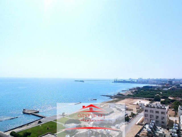 3 + 1 Lu ① möblierte Wohnung zum Verkauf mit Meerblick in Famagusta-Gülseren von OZKARAMAN ** 