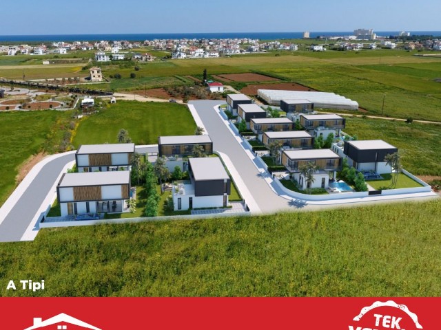 230m² Luxus 3+1 freistehende Villen in Yeniboğaziçi Region von ÖZKARAMAN