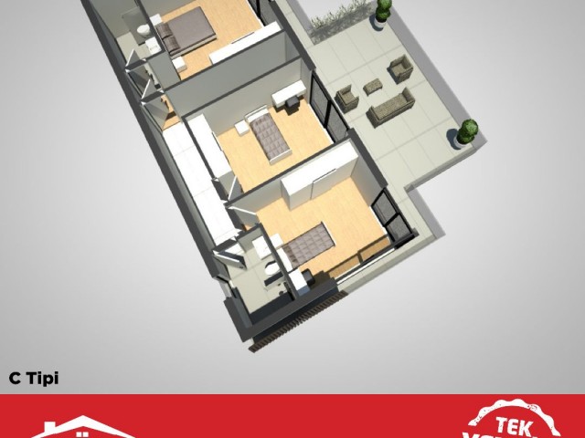 230m² luxury 3+1 detached villas in Yeniboğaziçi region from ÖZKARAMAN