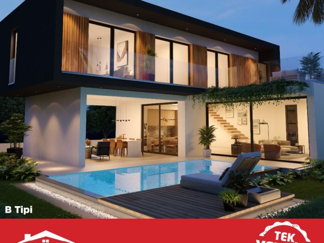 283m² luxury 3+1 detached villas in Yeniboğaziçi region from ÖZKARAMAN