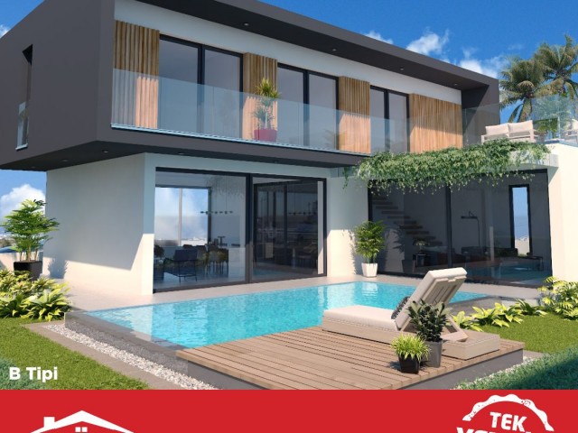 283m² luxury 3+1 detached villas in Yeniboğaziçi region from ÖZKARAMAN