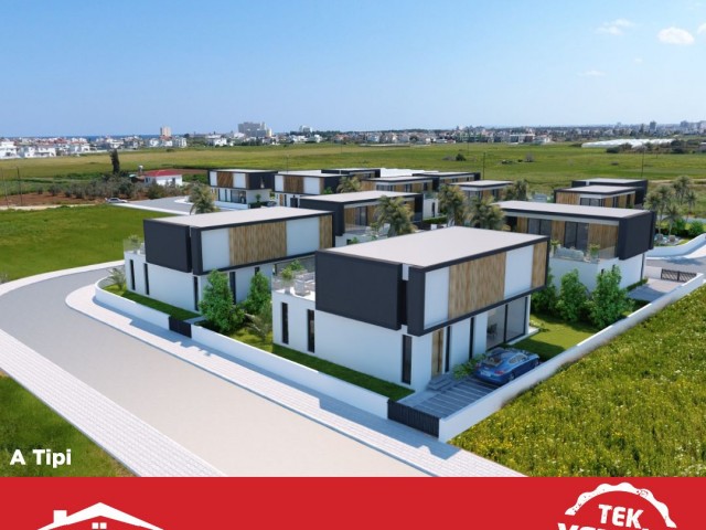 283m² Luxus 3+1 freistehende Villen in Yeniboğaziçi Region von ÖZKARAMAN