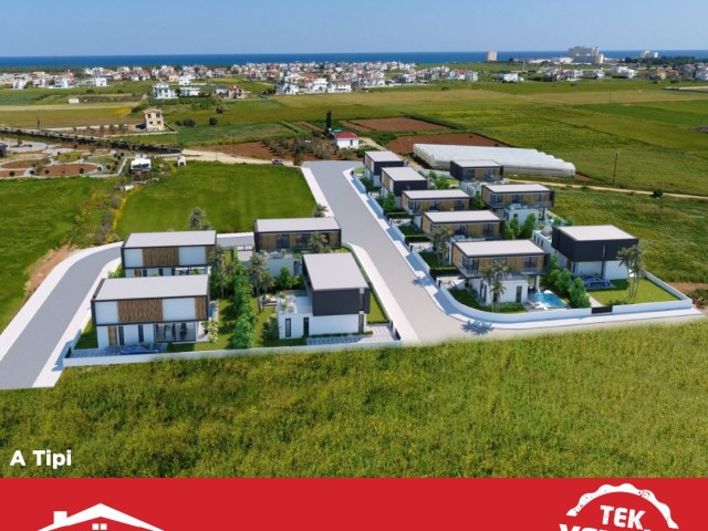 283m² Luxus 3+1 freistehende Villen in Yeniboğaziçi Region von ÖZKARAMAN