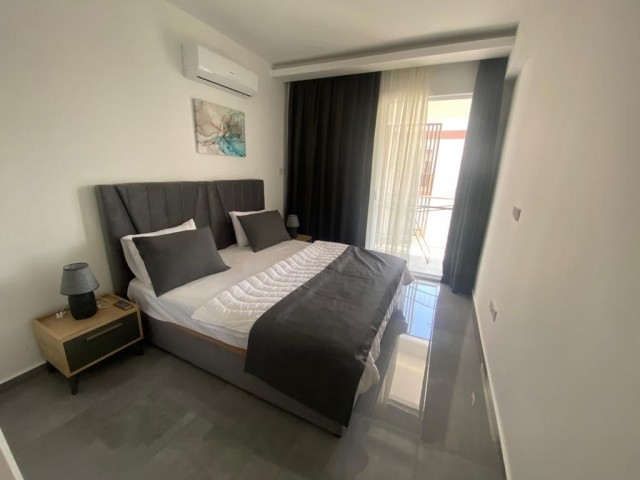 1+1 Flat for Sale in Iskele-Long Beach Courtyard from Özkaraman