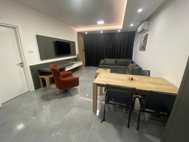 1+1 Flat for Sale in Iskele-Long Beach Courtyard from Özkaraman