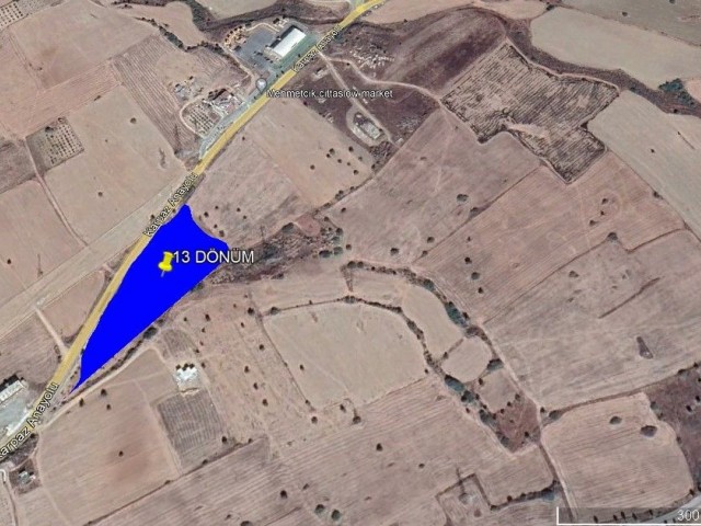 13 Decares of Field for Sale on Mehmetçik - Famagusta Main Road