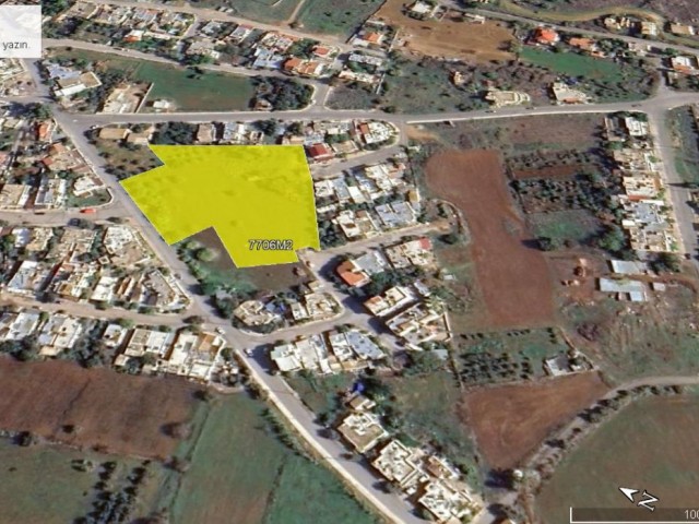 FAMAGUSTA MARAS REGION LAND SUITABLE FOR THE CONSTRUCTION OF A 2-STOREY ZONED SITE ON A COB EQUIVALENT TO 6 ACRES ** 