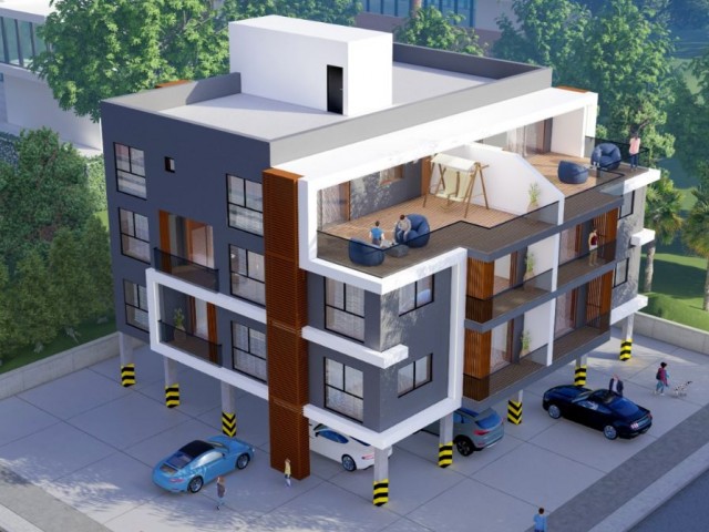 پروژه جدید !! 1+1 2+1 آپارتمان برای فروش با 30% پیش دانلود، تعداد محدود، فاماگوسا، منطقه چاناکاله