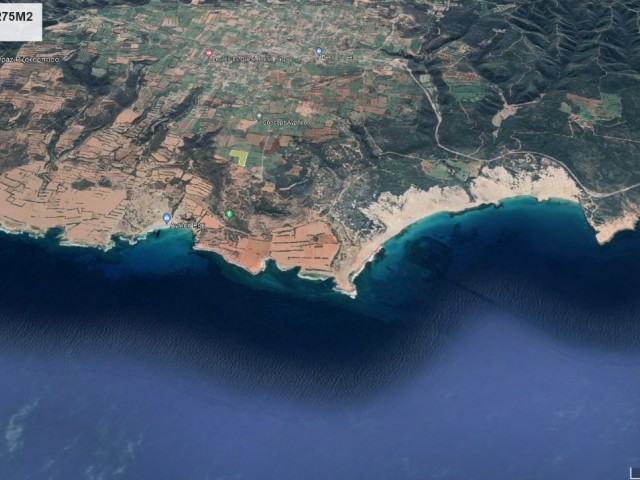 زمین ساخته شده با نمای عالی دریا به سمت ساحل شمالی کرپاز