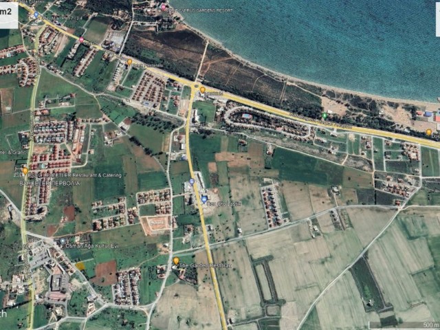 CORNER LAND WITH 70% ZONING OF 895m2 IN İSKELE GARDENS